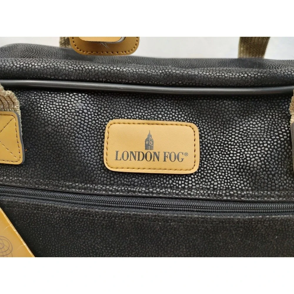 NOS Vintage London Fog Carry On Pontresina Removable Shoulder Strap Black